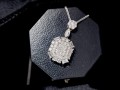 GIA50份枕型围镶款钻石项链